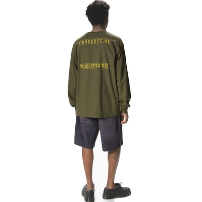 Monogram L/S Tee Olive