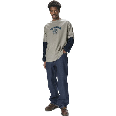 Layered L/S Tee Dark Heather Grey