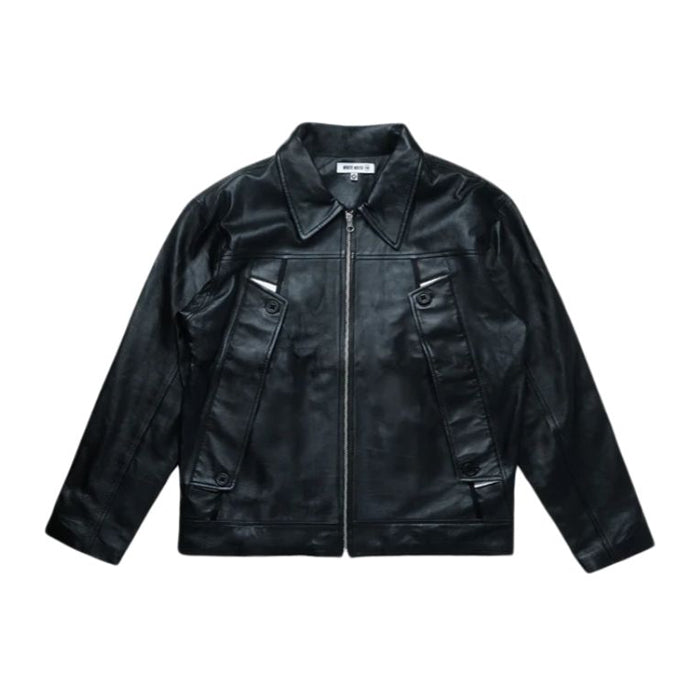 FLAP LEATHER CHORE JACKET