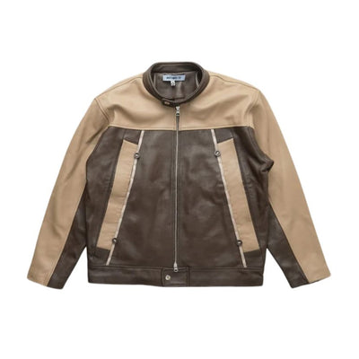 FLAP LEATHER RIDER JACKET