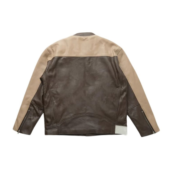 FLAP LEATHER RIDER JACKET