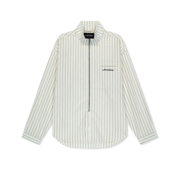 Hi Neck Two Way Zip Up Shirt