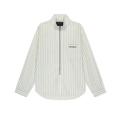 Hi Neck Two Way Zip Up Shirt