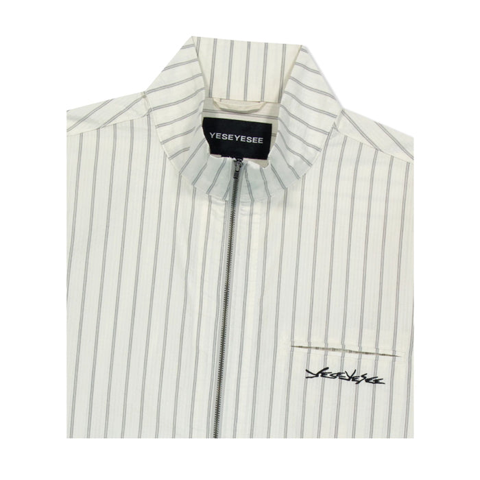 Hi Neck Two Way Zip Up Shirt