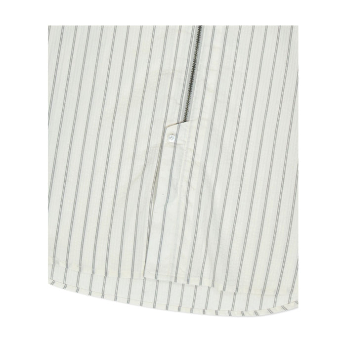 Hi Neck Two Way Zip Up Shirt