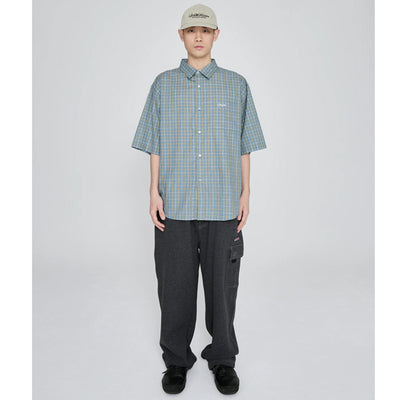 SN-Logo Short Sleeve Check Shirt