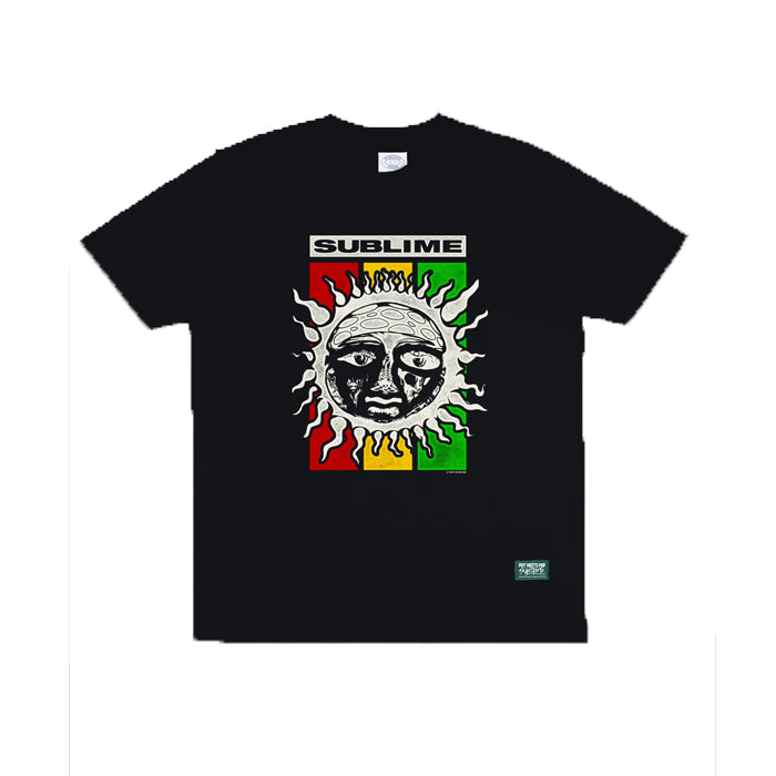 RASTA SUN LOGO TEE BLACK